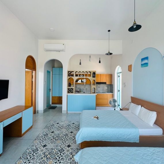 căn hộ gia đình nhìn ra vườn