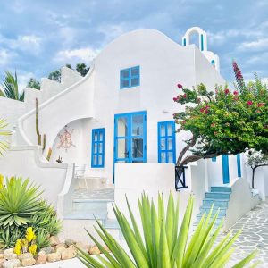 phòng honey moon tại santorini villa cam ranh