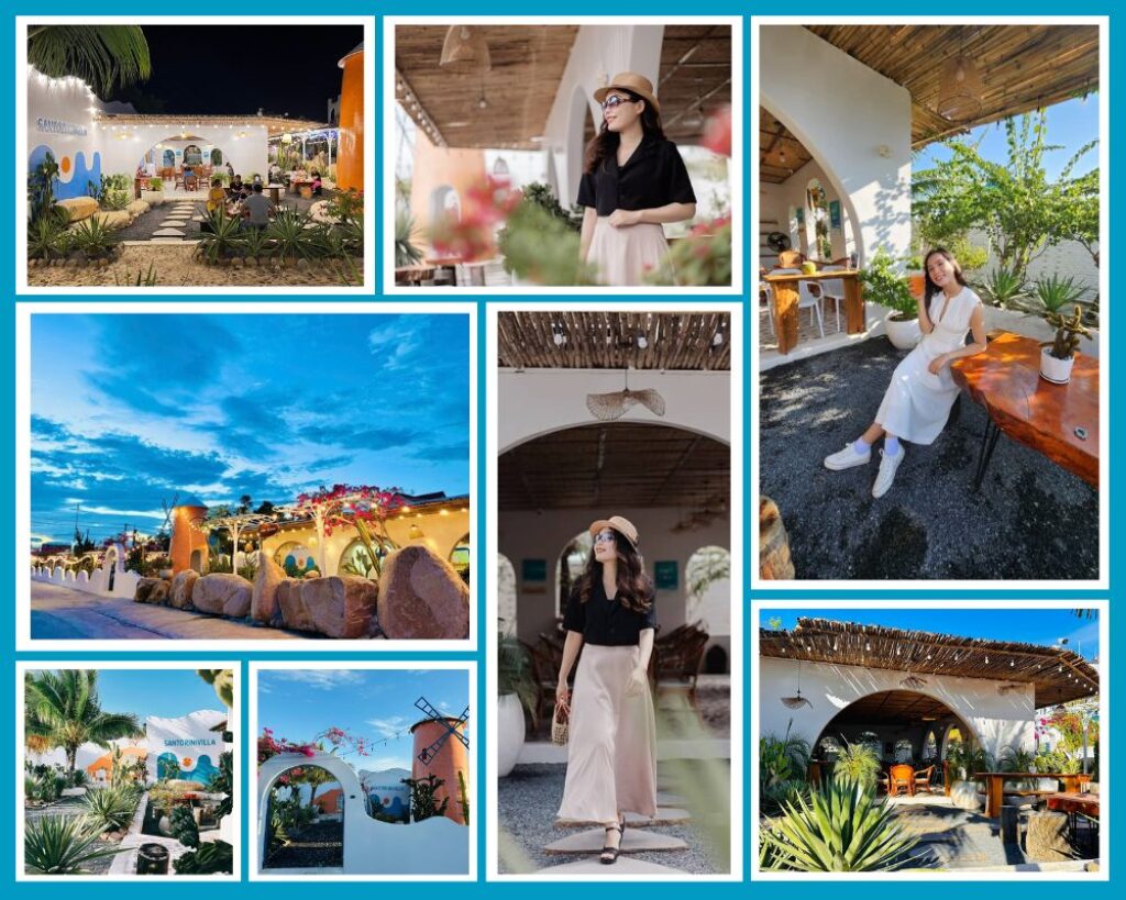 quán cafe santorini cam ranh