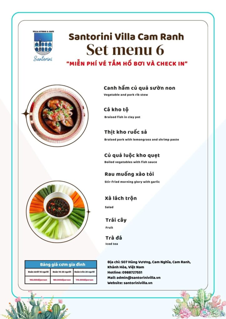 quán cơm gia đình tại cam ranh